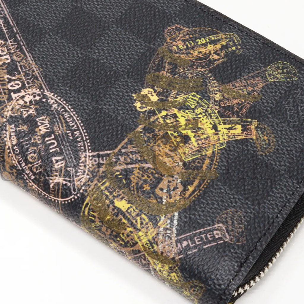 LOUIS VUITTON MASTER PATENT LEATHER WALLETCOVER OLIVE N64604 (20*10*2cm)